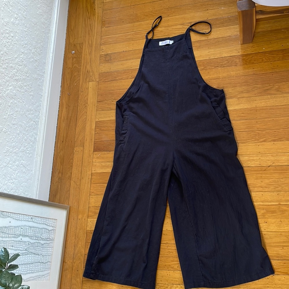 Linen wide leg jumpsuit